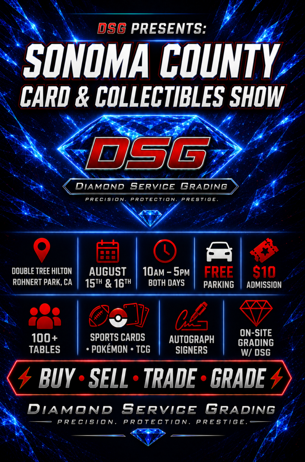 Sonoma County Card & Collectibles Show flier