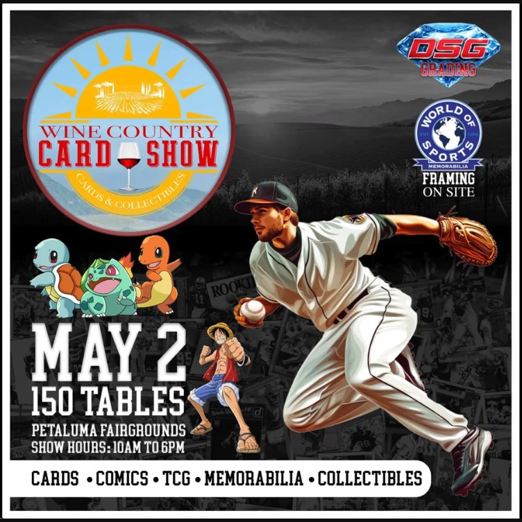 Wine Country Card Show flier